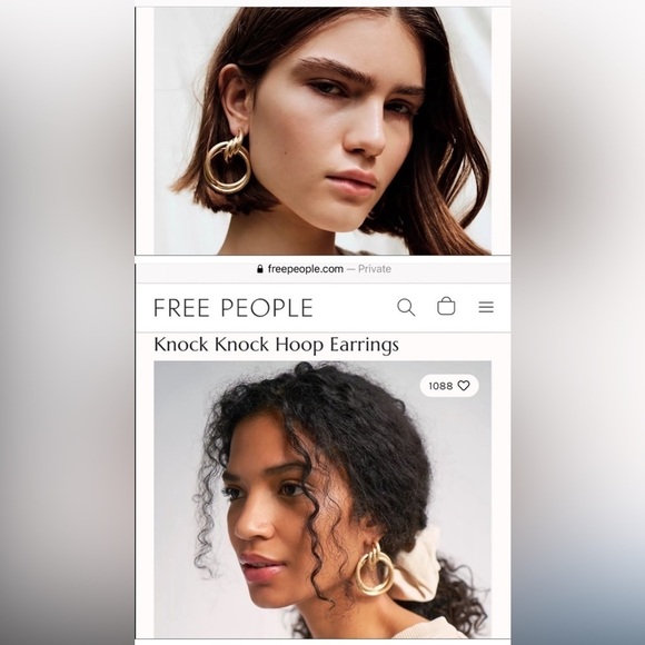 Free People Knock Knock Hoop Earrings - Picture 3 of 12